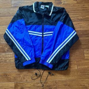 Y2K Vintage Gorpcore Converse Chuck Taylor Windbreaker Jacket Blue And White